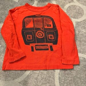 GUC Tea Collection Long sleeve graphic tee. Adorable transportation theme.